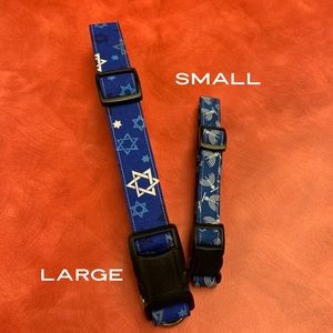 Large Hanukkah Dog Collar